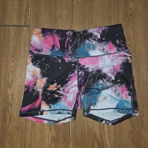 Vibrant Women's Athletic Shorts - Multicolor